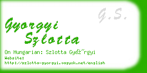 gyorgyi szlotta business card